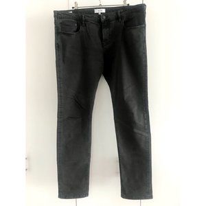 Reiss Men's 36 x 34 Razor Slim Fit Jeans Charcoal